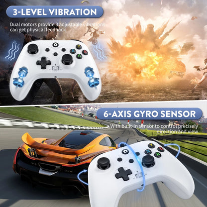 Wireless Xbox 1 Controller for Xbox One,Xbox Series X&S,Xbox One X&S,Window PC Consoles, Gamepads with 3.5Mm Headphone Jack Turbo/Macro/Dual Vibration & Audio Jack