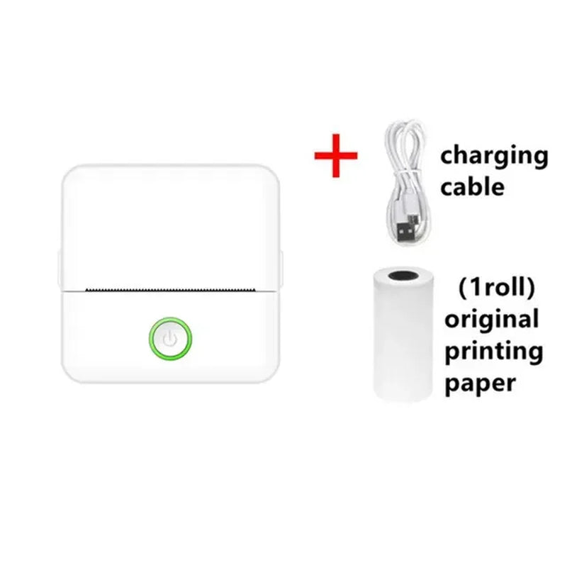 Mini Portable Thermal Printer Wireless Printer with Bluetooth Compatible with Android and Ios